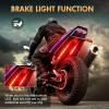Nilight 8PCS Motorcycle RGB Led Light Kit Waterproof Multi-Color Atmosphere Lights Lamp with 4Key RF Wireless Remote for Harley Davidson Honda Kawasaki Suzuki, 2 Years Warranty (TL-42)(8Pcs RGB LED Pods Lights)