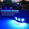 Nilight RGB LED Rock Lights Kit, 4 pods Underglow Multicolor Neon Light Pod with Bluetooth App Control Flashing Music Mode Wheel Well Light for Truck ATV UTV RZR SUV(RGBW 22LED)