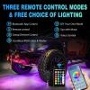 Nilight RGB LED Rock Lights Kit, 4 pods Underglow Multicolor Neon Light Pod with Bluetooth App Control Flashing Music Mode Wheel Well Light for Truck ATV UTV RZR SUV(RGBW 22LED)