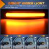 Nilight Side Mirror Marker Light Switchback White Parking Amber Turn Signals Lights Smoked Lens Plug and Play Compatible With Ford F150 Raptor Expedition 2006-2008 Lincoln Mark LT(Ford 2013-2018 Kuga/C-Max)