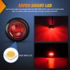 Nilight TL-03 10 PCS 3/4” Round Clearance LED Front Rear Side Indicator Bullet Marker Light for Truck RV Car Bus Trailer Van Caravan Boat (12V, Amber)(10pcs 2Pin Red)