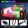 Nilight Truck Bed Light Strip RGB-IC LED Bar for Pickup Multi Dream Color DIY Music Synchronous with APP and RF Remote Control 3PCS 60 inch Cargo Lighting(RGBIC)