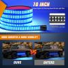 Nilight Truck Tailgate Light Strip 7 Inch Aluminum Frame Double Row 60 LED Red Running Brake Amber Sequential Turn Signals Strobe Lights Bar for Trailer Hitch Cargo Carrier Luggage Rack(Blue)