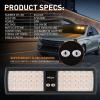 Nilight White 48LED Visor Strobe Lights Interior Windshield Emergency Warning Light Super Bright for Police Enforcement Firefighters Vehicle Trucks(Amber)