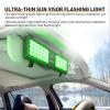 Nilight White 48LED Visor Strobe Lights Interior Windshield Emergency Warning Light Super Bright for Police Enforcement Firefighters Vehicle Trucks(Green)