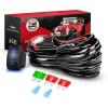 Nilight – 10019W LED Light Bar Wiring Harness Kit 12AWG Heavy Duty 12V 5Pin Rocker Switch Laser On off Waterproof Switch Power Relay Blade Fuse-1 Lead,2 Years Warranty