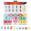 Nilight – 50018R 240pcs Standard and Mini Blade Fuses Set,5A 7.5A 10A 15A 20A 25A 30A ATC APR ATO ATS Standard and ATM APM Mini Automotive Blade Fuse Assortment Kit, Black/Sliver/Pink/Green(30PCS Jcase Box Fuses)