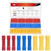 Nilight – 50027R 250 PCS Heat Shrink Spade Connectors Quick Disconnect Wire Connectors Electrical Spade Terminals Heat Shrink Fully Insulated Male and Female Wire Spade Connectors,2 Years Warranty(200PCS Insulated Butt Connectors)