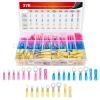 Nilight – 50027R 250 PCS Heat Shrink Spade Connectors Quick Disconnect Wire Connectors Electrical Spade Terminals Heat Shrink Fully Insulated Male and Female Wire Spade Connectors,2 Years Warranty(270Pcs Mixed Heat Shrink Terminals)
