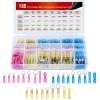 Nilight – 50027R 250 PCS Heat Shrink Spade Connectors Quick Disconnect Wire Connectors Electrical Spade Terminals Heat Shrink Fully Insulated Male and Female Wire Spade Connectors,2 Years Warranty(135Pcs Mixed Heat Shrink Terminals)