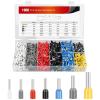 Nilight – 50027R 250 PCS Heat Shrink Spade Connectors Quick Disconnect Wire Connectors Electrical Spade Terminals Heat Shrink Fully Insulated Male and Female Wire Spade Connectors,2 Years Warranty(1900PCS Wire Ferrules Terminals)