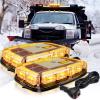 Nilight 12 Inch Roof Top Strobe Lights 48LED Hazard Light Emergency Safety Warning LED Flashing Bar Magnetic Mount 12V 24V Cars Trucks Tractors Snow Plows Construction Vehicles(Amber 2Pcs)