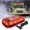 Nilight 12 Inch Roof Top Strobe Lights 48LED Hazard Light Emergency Safety Warning LED Flashing Bar Magnetic Mount 12V 24V Cars Trucks Tractors Snow Plows Construction Vehicles(Red)