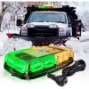 Nilight 12 Inch Roof Top Strobe Lights 48LED Hazard Light Emergency Safety Warning LED Flashing Bar Magnetic Mount 12V 24V Cars Trucks Tractors Snow Plows Construction Vehicles(Amber and Green)