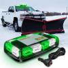 Nilight 12 Inch Roof Top Strobe Lights 48LED Hazard Light Emergency Safety Warning LED Flashing Bar Magnetic Mount 12V 24V Cars Trucks Tractors Snow Plows Construction Vehicles(Green Mix White)