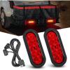 Nilight 2PCS Trailer Tail Light Kit 40 LED Running Brake Turn Signals Reverse lights Waterproof for 10-30V Truck RV UTV Camper Van Boat(2Pcs 6″ Trailer Lights and Wire Harness)
