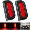 Nilight 2PCS Trailer Tail Light Kit 40 LED Running Brake Turn Signals Reverse lights Waterproof for 10-30V Truck RV UTV Camper Van Boat(2Pcs Trailer Lights+Brackets)