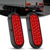 Nilight 2PCS Trailer Tail Light Kit 40 LED Running Brake Turn Signals Reverse lights Waterproof for 10-30V Truck RV UTV Camper Van Boat(Red 24LED Lights Screws 2Pcs)