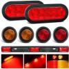 Nilight 2PCS Trailer Tail Light Kit 40 LED Running Brake Turn Signals Reverse lights Waterproof for 10-30V Truck RV UTV Camper Van Boat(Tail Lights w/Marker Light w/ID Light Bar)