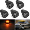 Nilight 4PCS 3.9 Inch 3 Led Truck Trailer Light Front Rear LED Side Marker Lights Clearance Indicator Lamp Waterproof Sealed Surface Mounted LED Marker Light(Smoked Amber -Ford E/F 1999-2016)