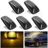 Nilight 4PCS 3.9 Inch 3 Led Truck Trailer Light Front Rear LED Side Marker Lights Clearance Indicator Lamp Waterproof Sealed Surface Mounted LED Marker Light(Smoked Amber -Chevrolet C/K 1988-2002)