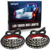 Nilight 4Pcs Car Underglow Neon Accent Strip Lights 252 LEDs RGB 8 Color Sound Active Function Music Mode with Wireless Remote Control Underbody Light Strips for Cars Van SUV Truck(Truck Bed Light Strip)