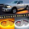 Nilight 4Pcs Car Underglow Neon Accent Strip Lights 252 LEDs RGB 8 Color Sound Active Function Music Mode with Wireless Remote Control Underbody Light Strips for Cars Van SUV Truck(70″ Running Board Lights White/Amber)