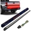 Nilight Truck Tailgate Light Strip 60″ Aluminum FrameTriple Row Light Bar 1200 LED w/ Red Running Brake White Reverse Light Red Sequential Turn Signal(48″ Aluminum Frame Tailgate Light Bar)