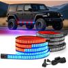 Nilight Truck Tailgate Light Strip 7 Inch Aluminum Frame Double Row 60 LED Red Running Brake Amber Sequential Turn Signals Strobe Lights Bar for Trailer Hitch Cargo Carrier Luggage Rack(Red Blue)