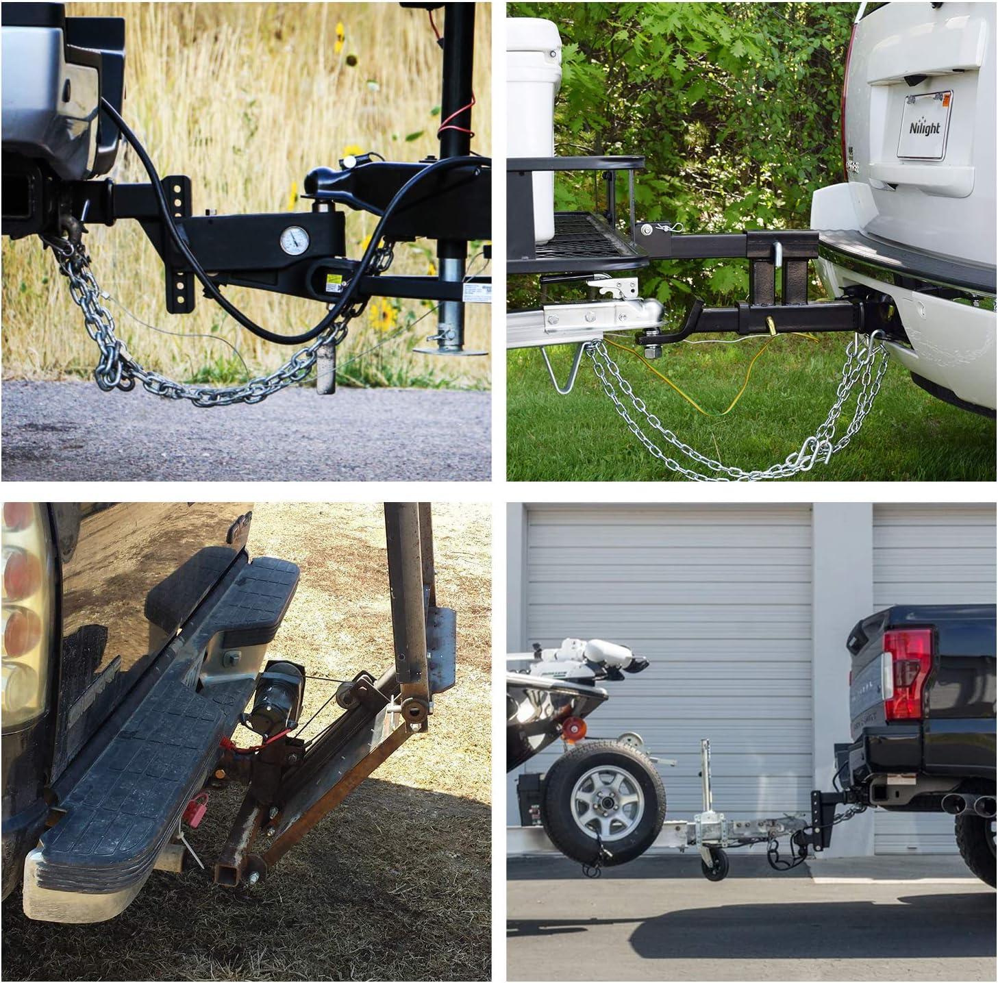 imageNilight 2 Inch Rear Trailer Hitch Receiver Class 3 Tow Towing Hitch ampamp Cover Kit for Gladiator JT 2019 2020 2021 2022 2023 2024 2025 with Hitch CoverFor Dodge Ram 20032018