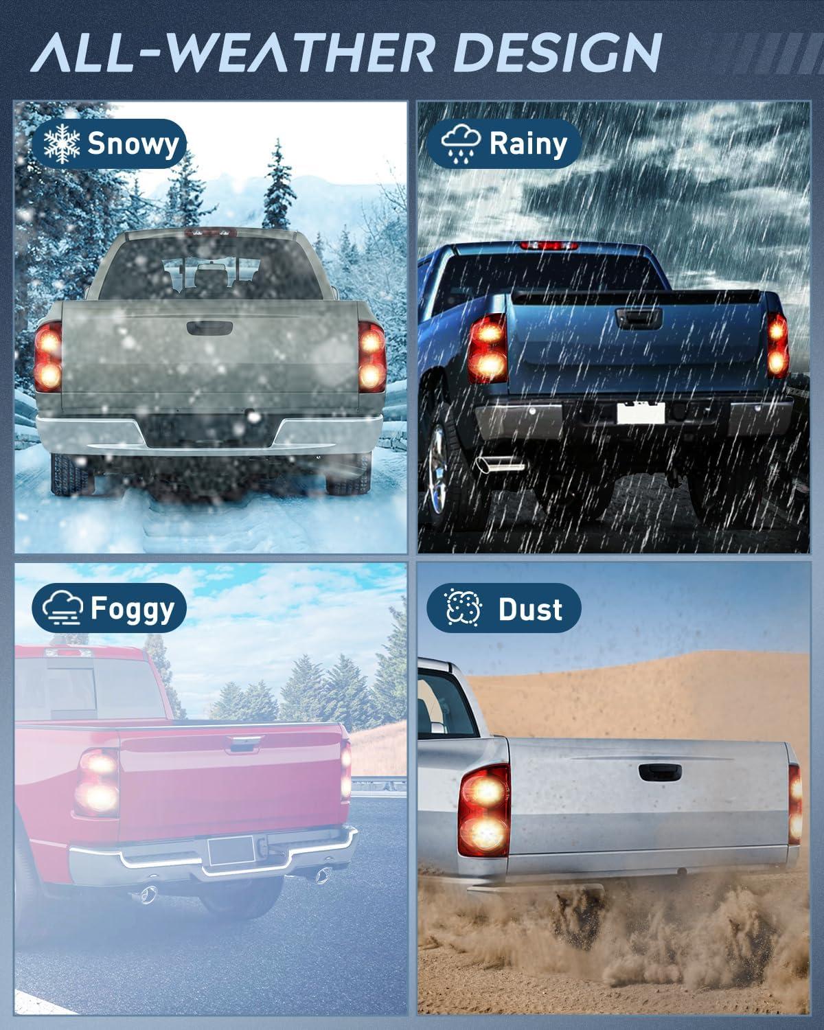 imageNilight 2007 2008 2009 Dodge Ram Headlight Assembly 2 Pack Compatible with 20062008 Dodge Ram 1500 20062009 Dodge Ram 2500 3500 Headlamp Replacement Driver and Passenger SideSmoke RedPassenger Side