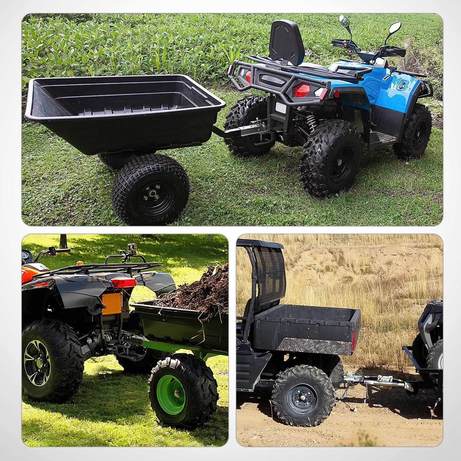 imageNilight 3 in 1 ATV UTV Multi Hitch Mount with 178 inch Ball Hitch Rated 2000 LBS Fits 114 Inch Receiver Winch Strap Loop Rated 5000 LBS2 Hitch Receiver with 178 Ball