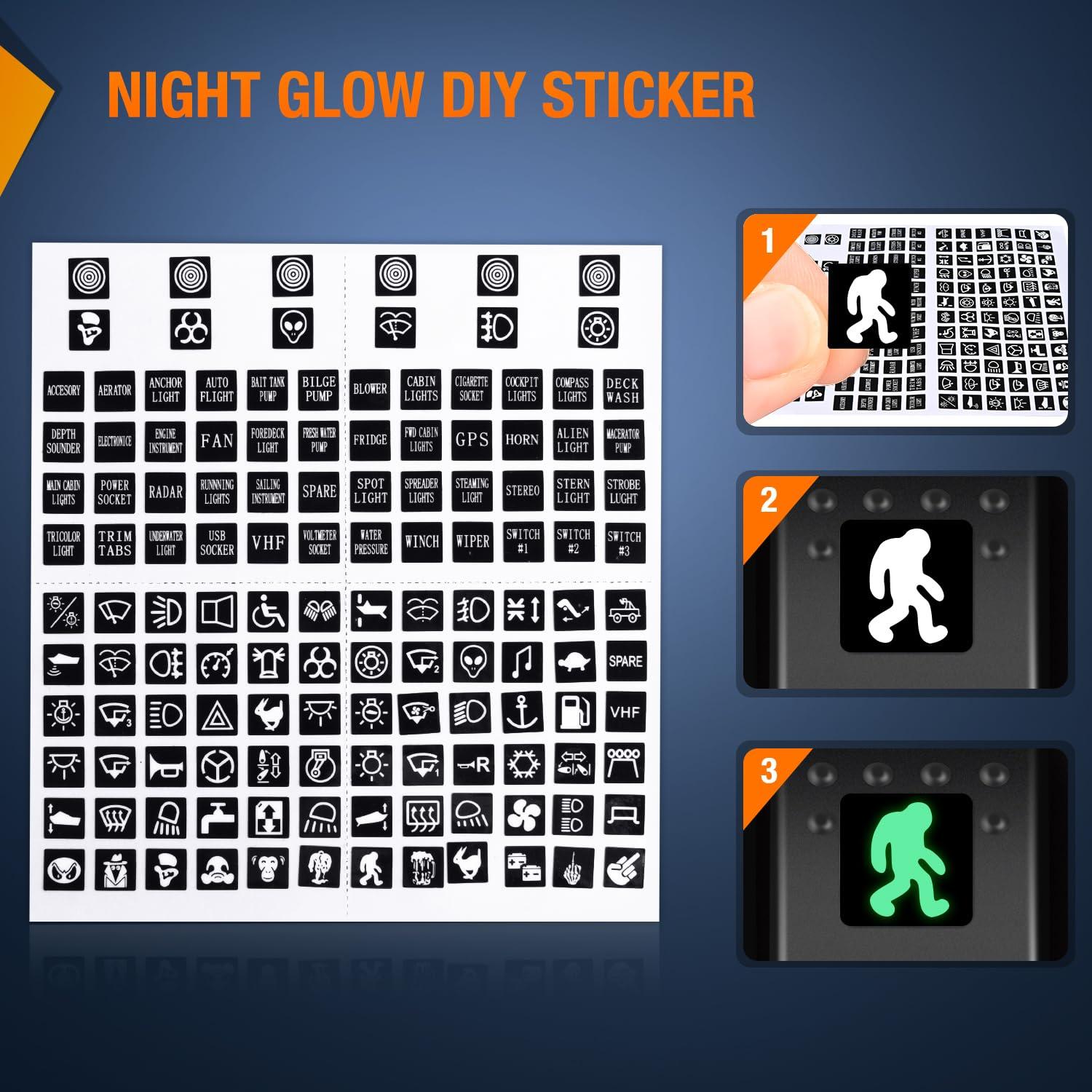 imageNilight 6 Gang Rocker Switch 12V SPST ON Off Switch QC 30 USB Charger Voltmeter Waterproof Aluminum Rocker Switch Panel Night Glow Stickers for Boats Cars RVs Trucks 2 Years WarrantyBlueDual USB 6Gang Switch Blue