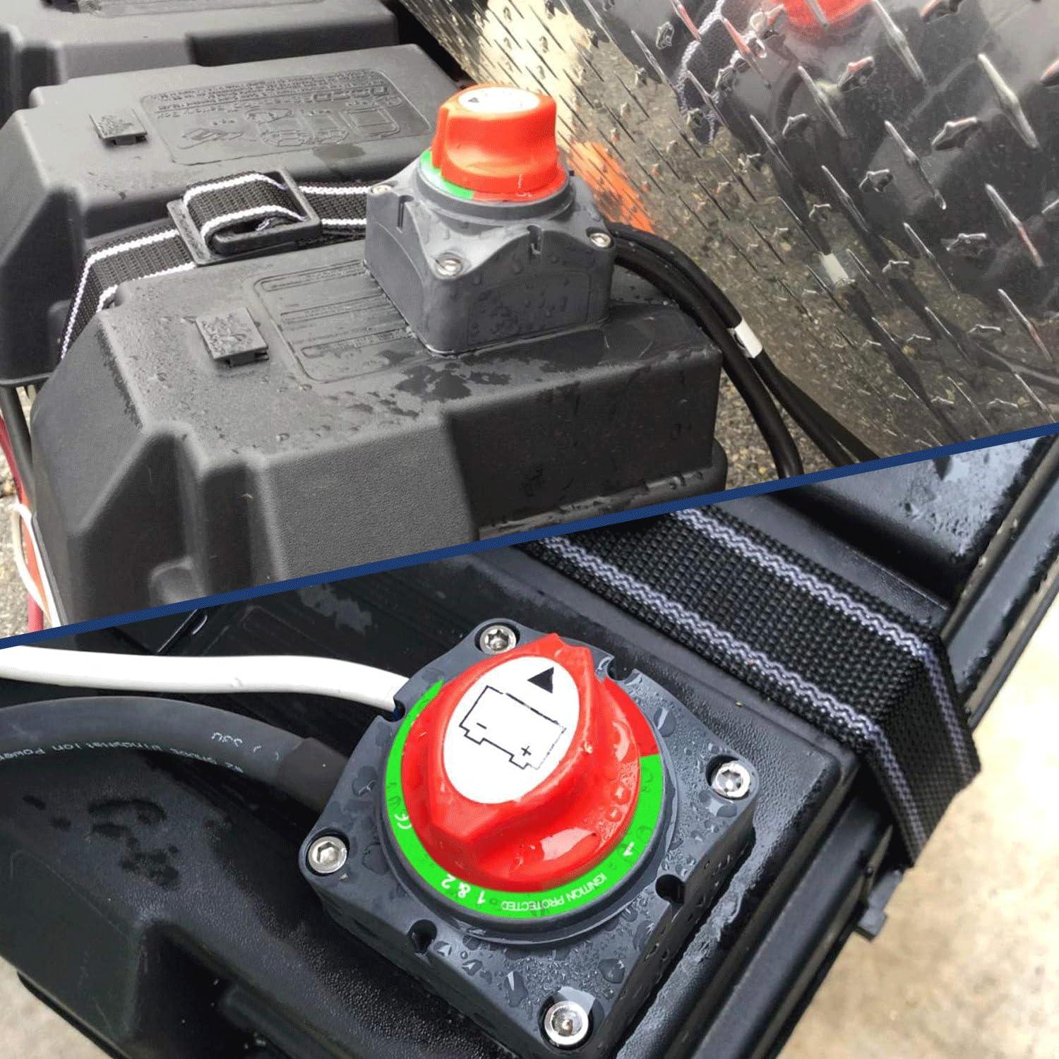 imageNilight Battery Disconnect Switch 50A Master Disconnect Isolator 12V48V On Off Power Cutoff Switch Waterproof Heavy Duty for Marine Boat Car RV ATV UTV Yacht 2 Years Warranty12BothOff Switch 600A