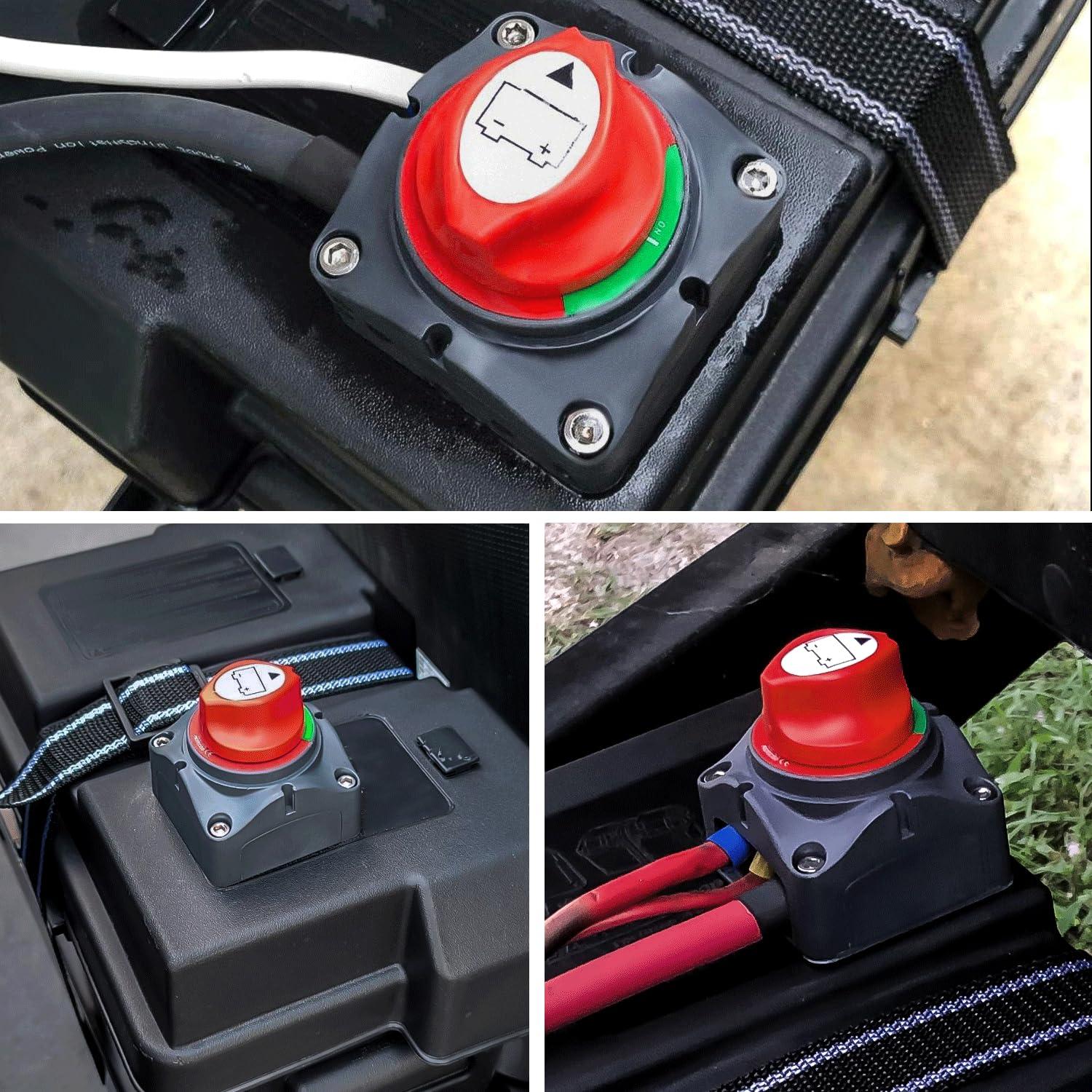 imageNilight Battery Disconnect Switch 50A Master Disconnect Isolator 12V48V On Off Power Cutoff Switch Waterproof Heavy Duty for Marine Boat Car RV ATV UTV Yacht 2 Years Warranty2Pcs OnOff Switch 275A