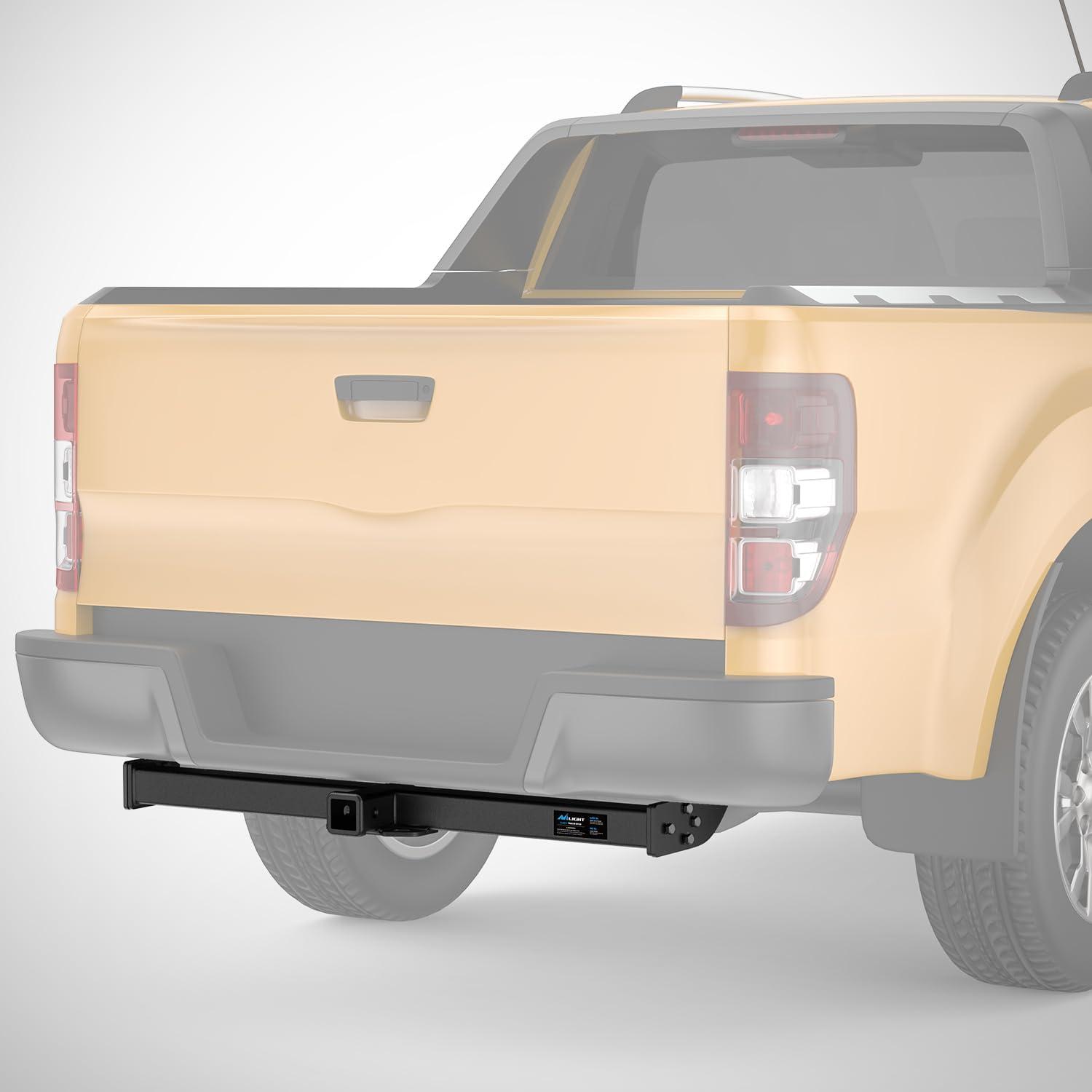 imageNilight Class 3 Trailer Hitch 2 Inch Receiver Compatible with Select Ford Ranger 2015 2016 2017 2018 2019 2020 2021 2022 Black Powder Coated