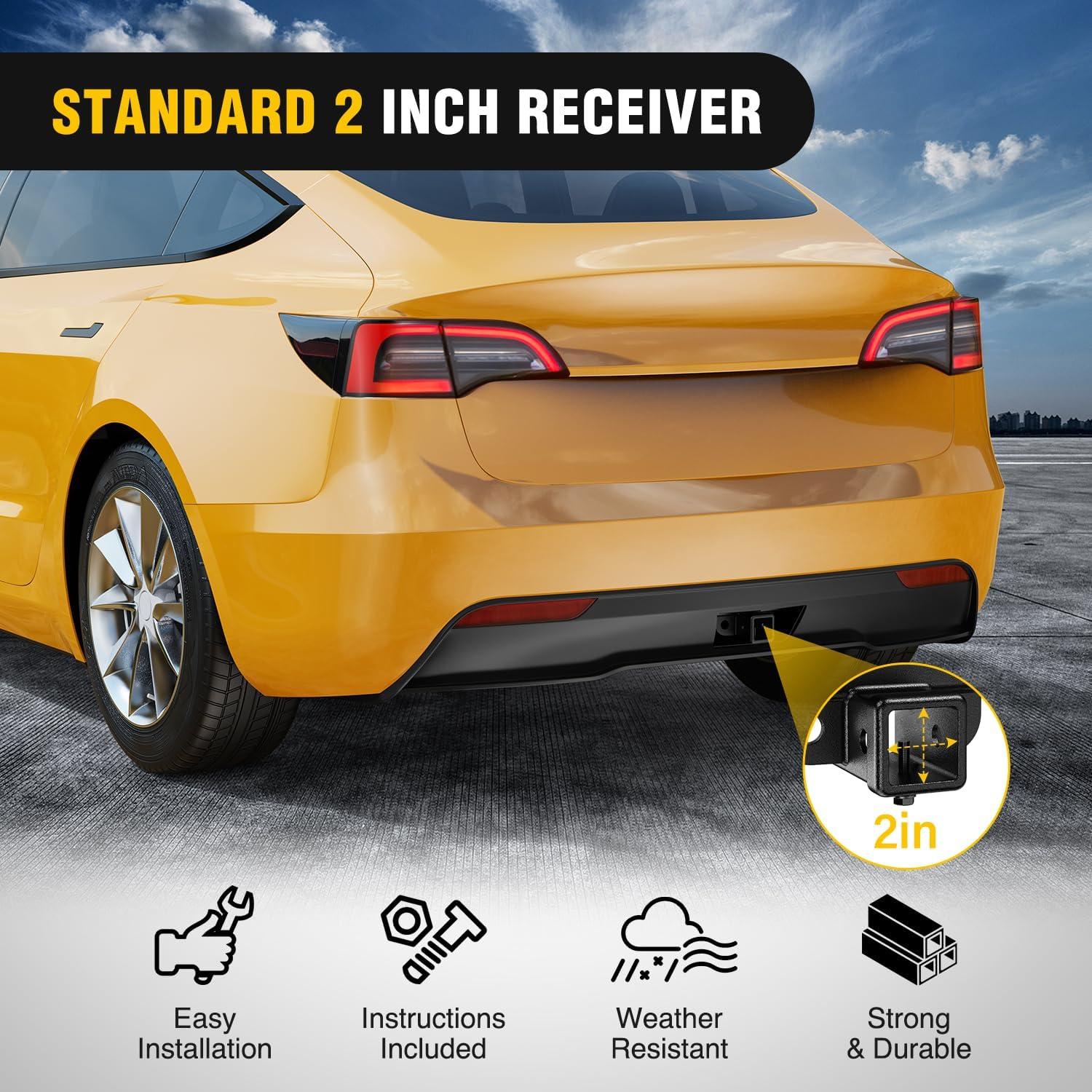 imageNilight Class 3 Trailer Hitch 2 Inch Receiver for 20042007 Toyota Highlander 20042006 Lexus RX330 Lexus RX400h 20062008 Lexus RX350 20072009 MultiFit Hitch Ball Mount Cargo Carrier Bike Rackfor Tesla Model Y 20202023