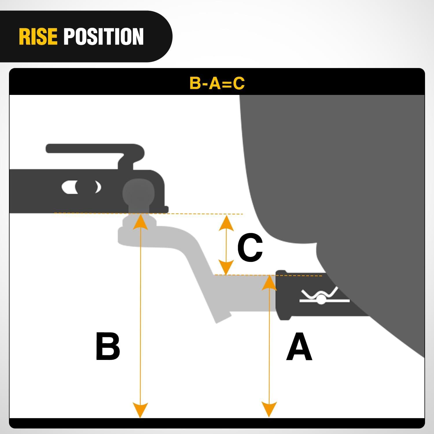 imageNilight Forged Trailer Hitch Mount with 2516Inch Ball Fits 2 Inch Receiver Square 58quot Hitch Pin Clip 15000 lbs 4quot Drop 114 Hole Gloss Black Powder Coat 2 Years Warranty2 Ball Fusion 2 Rise