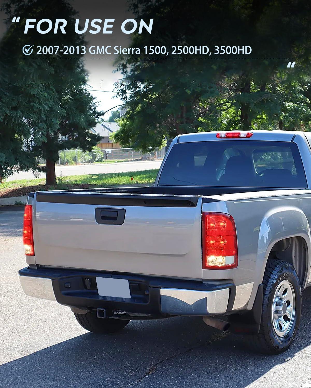 imageNilight Headlight Assembly for 20072014 GMC Sierra 1500 2500 3500 HD Black Housing Amber Corner Clear Lens Replacement HeadlightsPassenger Side