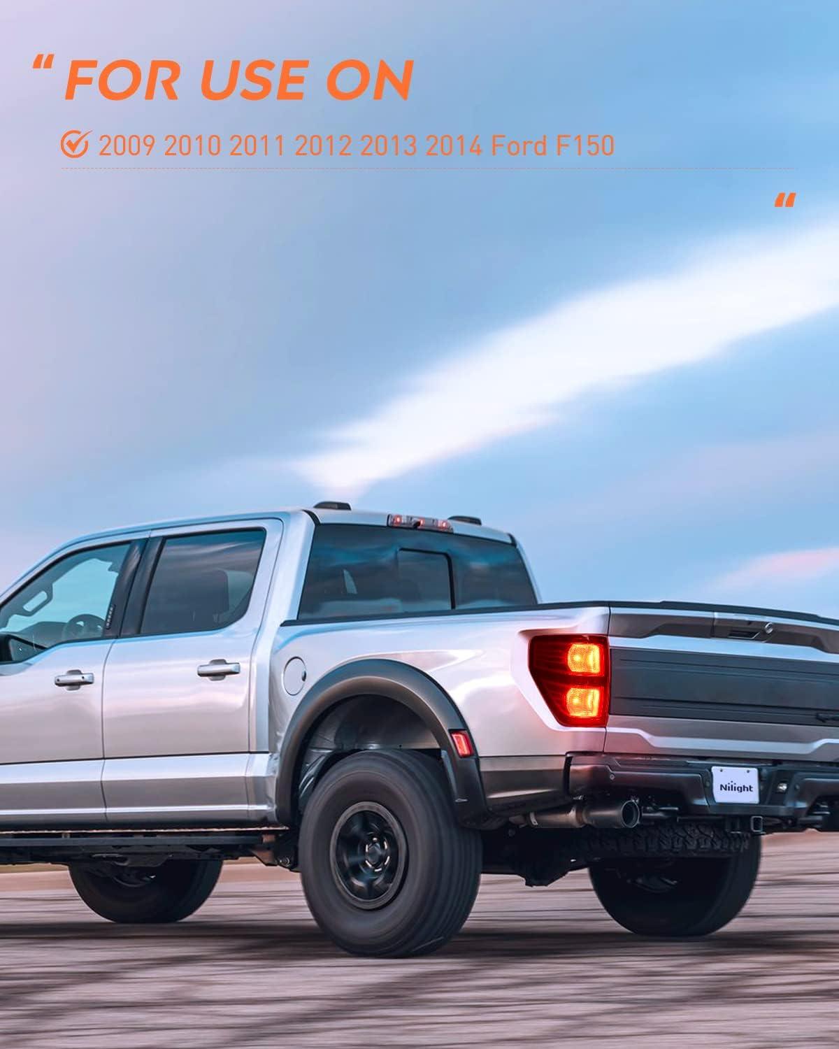 imageNilight Headlights Assembly for Ford F150 F150 2009 2010 2011 2012 2013 2014Led DRL HeadlampBlack HousingBlackDriver Side