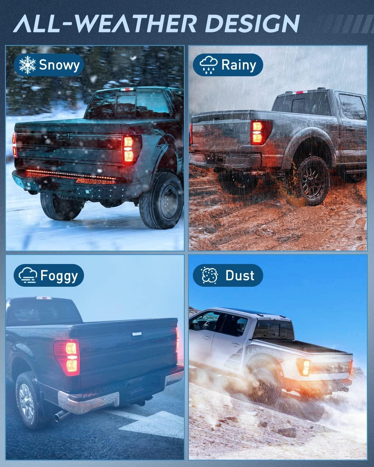 imageNilight Headlights Assembly for Ford F150 F150 2009 2010 2011 2012 2013 2014Led DRL HeadlampBlack HousingBlackPair of Driver and Passenger Side