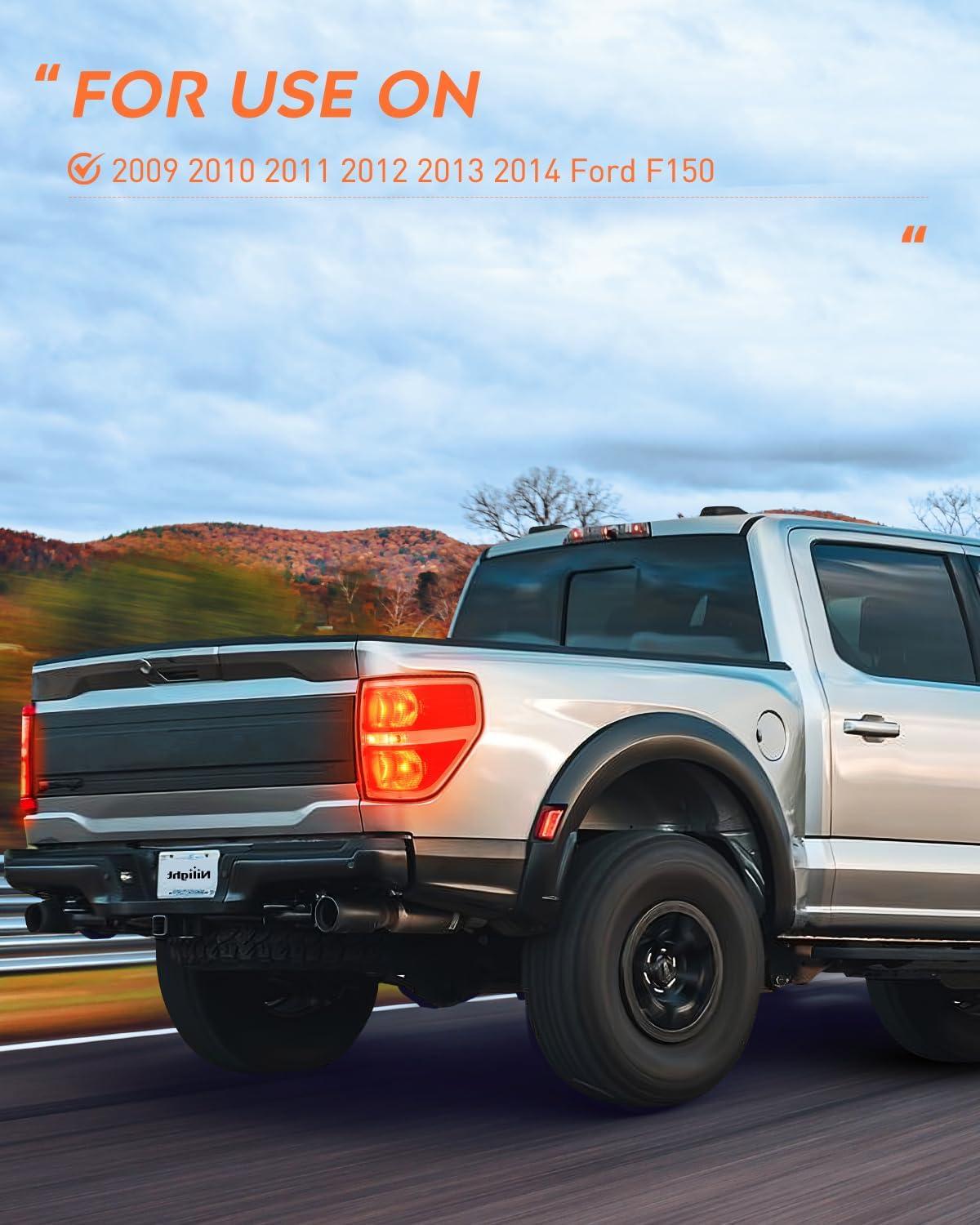 imageNilight Headlights Assembly for Ford F150 F150 2009 2010 2011 2012 2013 2014Led DRL HeadlampBlack HousingChromePassenger Side