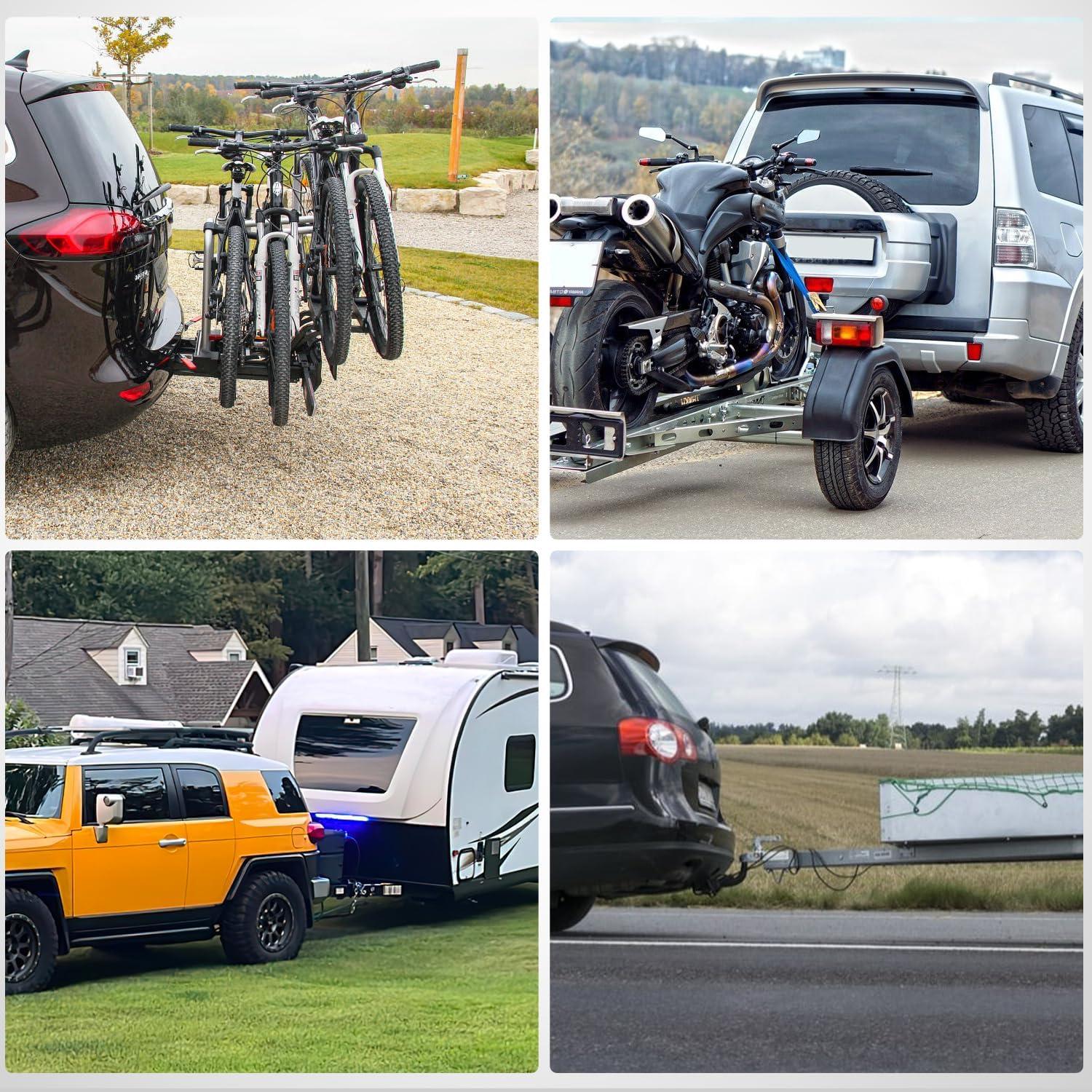 imageNilight Hitch Adapter 2quot x 9quot Combo Bar Trailer Receiver Tube Weldon Raw Steel Hitch Bar25 x 10 Receiver Steel