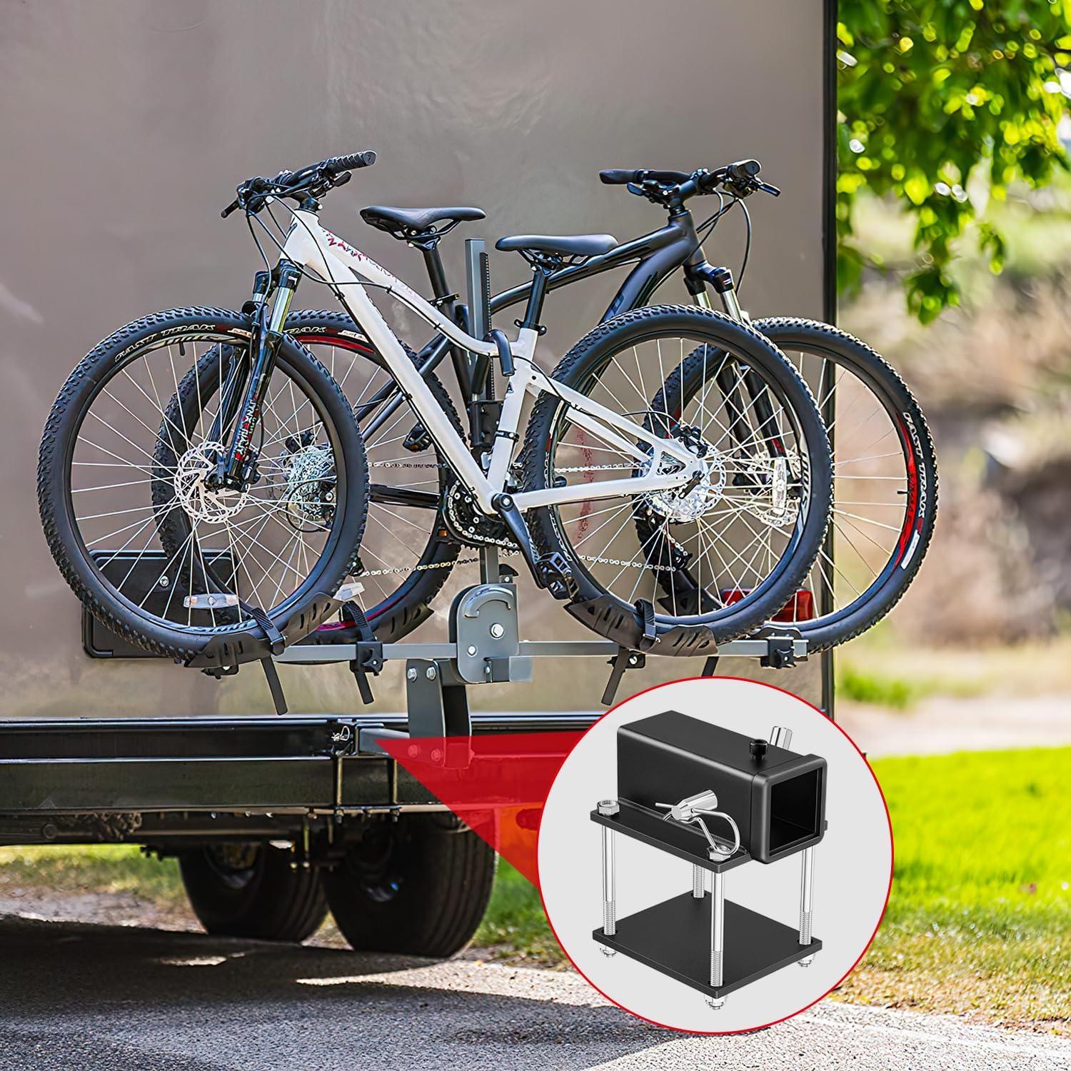 imageNilight RV Bumper Hitch Receiver Fits for 445 inches Beams 2 inch Receiver 2000 LBS Capacity BoltOn Heavy Duty Steel for Camper Bike Racks Cargo Carriers