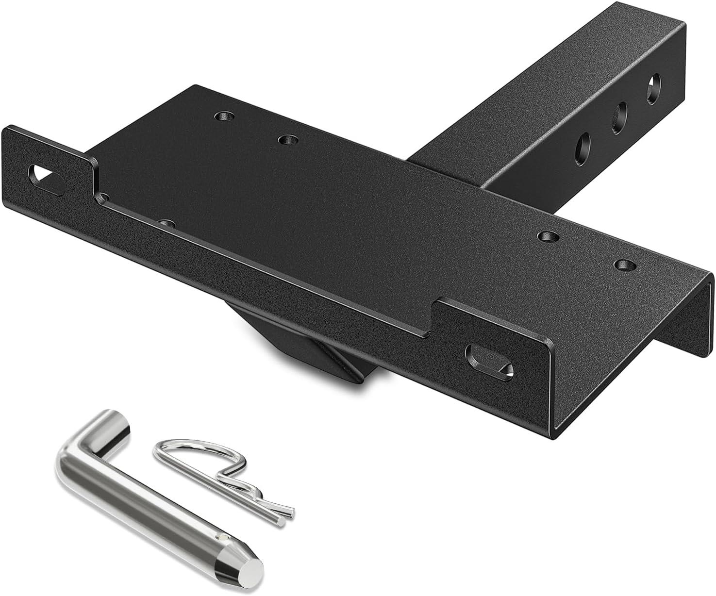 imageNilight Universal Trailer Hitch Winch Mounting Plate 10 x 4 12 Winch Bracket Winch Mounting 2 Inch Receiver Hitch Heavy Duty Steel 15000Lbs Capacity for ATV UTV SUV Truck Pickup10 x 4 12 Winch Mounting Plate