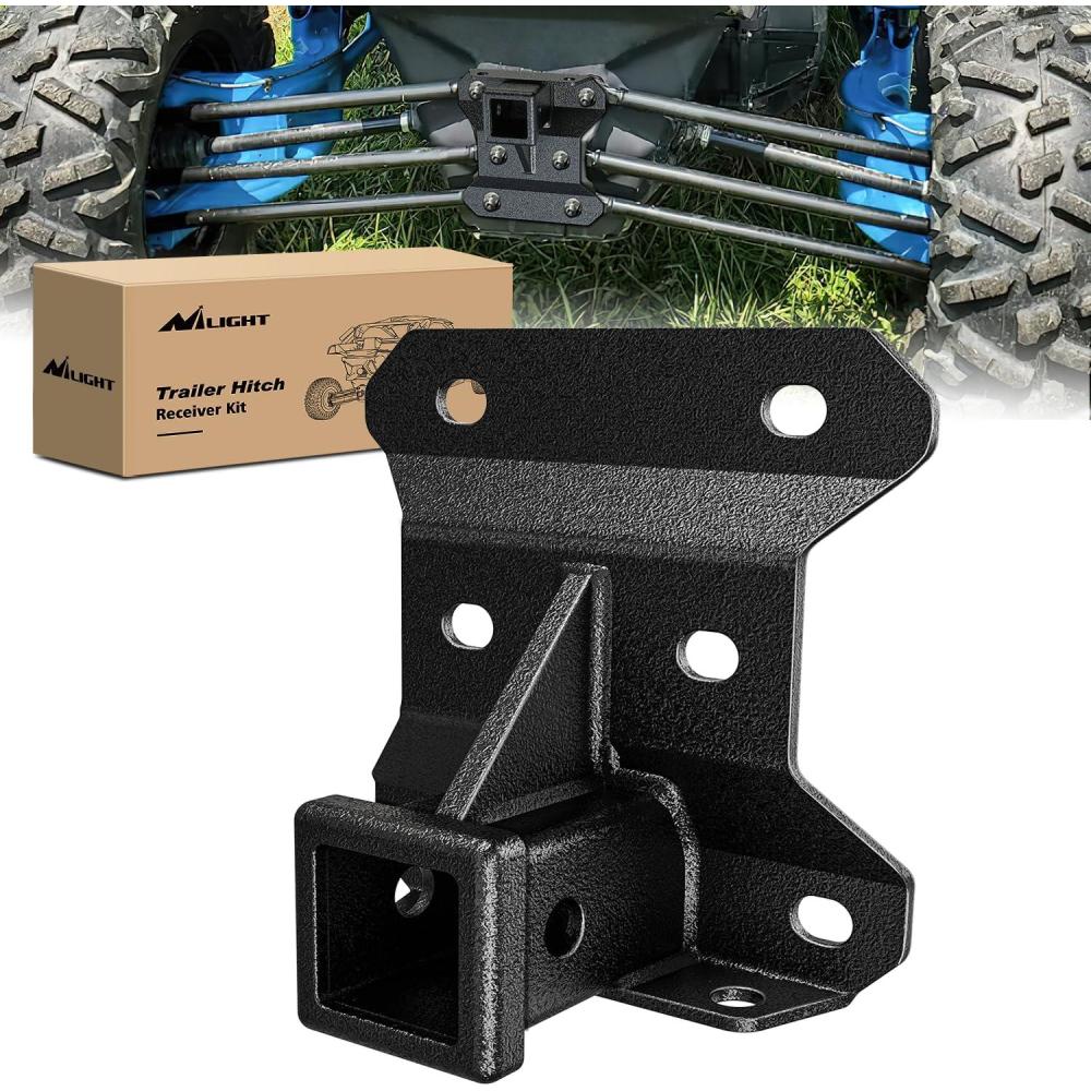 imageNilight 2 Inch Rear Trailer Hitch Receiver Class 3 Tow Towing Hitch ampamp Cover Kit for Gladiator JT 2019 2020 2021 2022 2023 2024 2025 with Hitch CoverFor Can Am 20172023 Tow Hitch