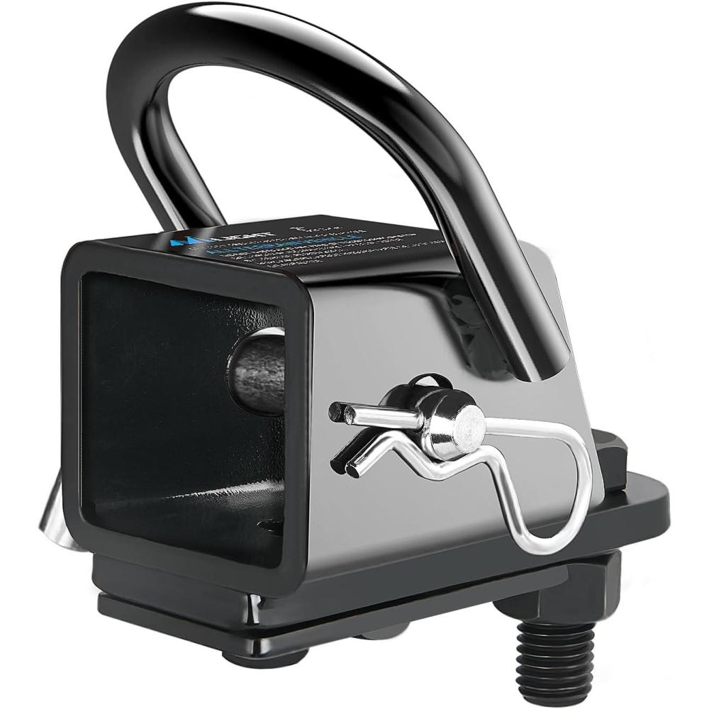 imageNilight 3 in 1 ATV UTV Multi Hitch Mount with 178 inch Ball Hitch Rated 2000 LBS Fits 114 Inch Receiver Winch Strap Loop Rated 5000 LBS2 Hitch Receiver Adapter