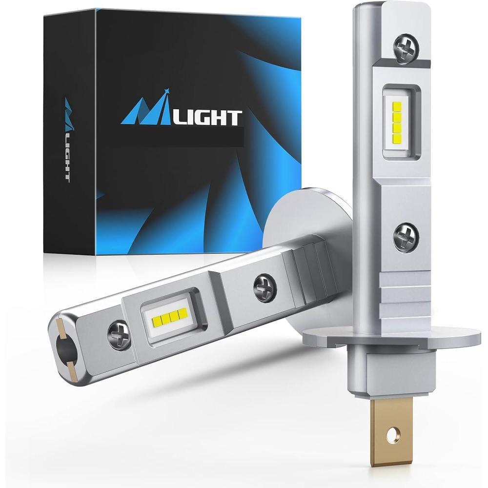 imageNilight EF2 H10 LED Fog Light Bulbs 250 Brightness 50000 Hours Long Lifespan 6000K Xenon White Fog Light Bulbs 91409145 LED Fog Light DRL Bulbs Replacement2packWhite