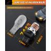 Nilight 1156 LED Bulb Super Bright 4014 63SMD LED Replacement for Reverse Backup Parking Tail Brake DRL Turn Signal Light,BA15S 7506 1003 1141 P21W,2 PCS(Amber 7440)