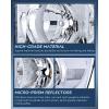 Nilight 2007 2008 2009 Dodge Ram Headlight Assembly 2 Pack Compatible with 2006-2008 Dodge Ram 1500 2006-2009 Dodge Ram 2500 3500 Headlamp Replacement Driver and Passenger Side(Chrome Housing +Clear Reflector)